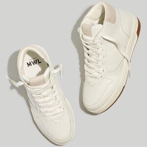 Madewell Court High-Top Sneakers in Neutral Size 8.5